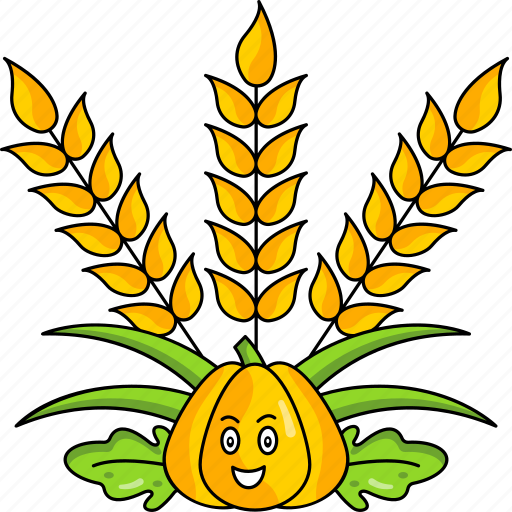 Barley, thanksgiving, thanksgiving day, pumpkin, celebration, party icon - Download on Iconfinder