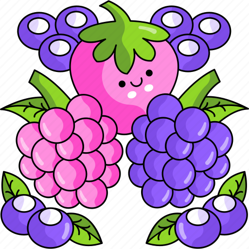 Berries, thanksgiving day, strawberry, thanksgiving, blueberry, raspberry, autumn icon - Download on Iconfinder