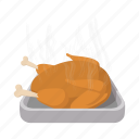 cartoon, meal, roast, roasted, thanksgiving, tray, turkey