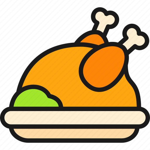 Autumn, barbecue, chicken, meat, thanksgiving, turkey icon - Download on Iconfinder