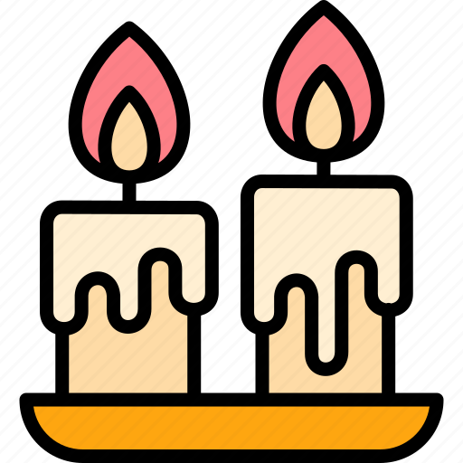 Autumn, candles, decoration, dinner, thanksgiving icon - Download on Iconfinder