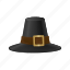 pilgrim hat, celebration, thanksgiving hat, buckle, thanksgiving, holiday, hat 