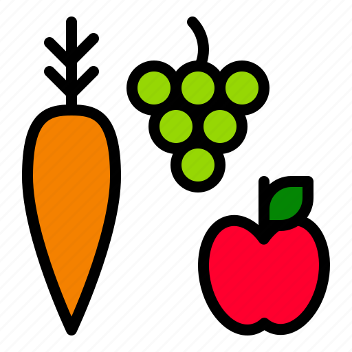 Apple, carrot, food, fruit, thanksgiving, vegetable icon - Download on Iconfinder