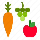 apple, carrot, fall, food, fruit, thanksgiving, vegetable