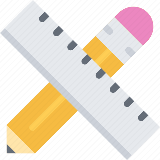 Pencil, ruler, write, pen, edit, draw, tool icon - Download on Iconfinder