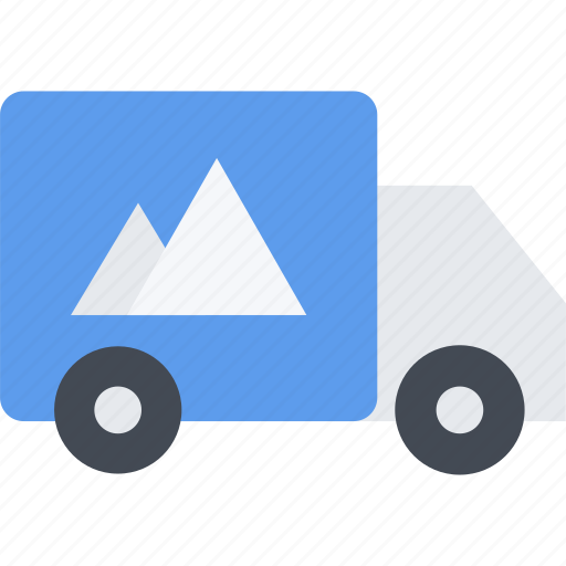 Truck, delivery, shipping, box, package, transport, vehicle icon - Download on Iconfinder