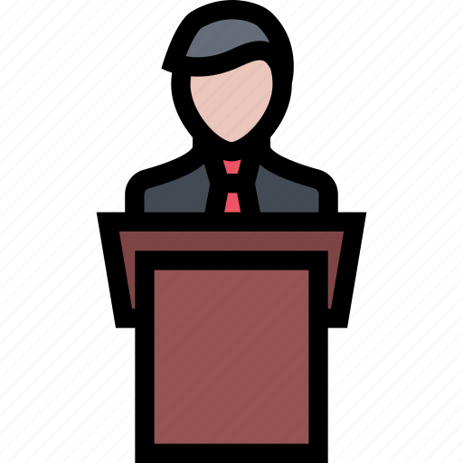 Conference, conversation, lecture, presentation, speech icon - Download on Iconfinder