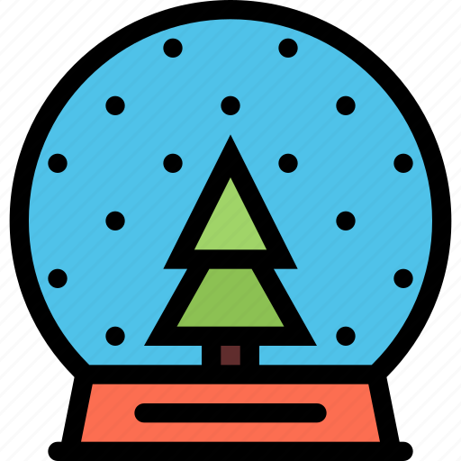 Christmas, decoration, globe, snow, winter, xmas icon - Download on Iconfinder