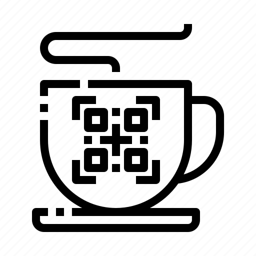 Qr code, coffee shop, coffee, scanning, beverage icon - Download on Iconfinder