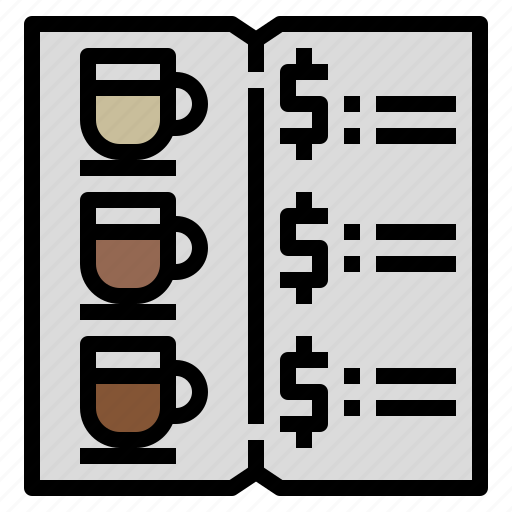 Coffee menu, coffee shop, coffee store, cafe, price list icon - Download on Iconfinder