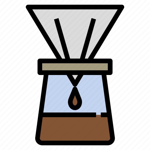Drip coffee, coffee dripper, filtering, coffee shop, coffee machine icon - Download on Iconfinder