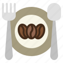 dish, coffee, food, menu, cutlery