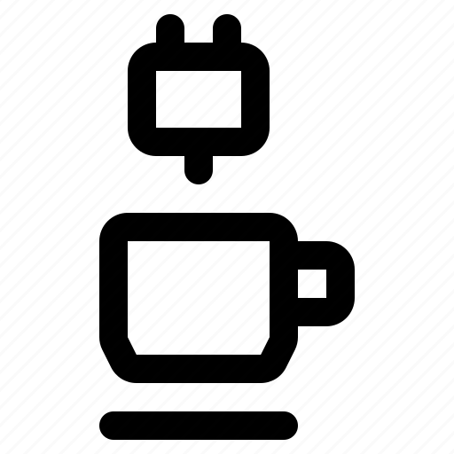Cafe, caffeine, coffee, cup, drink, plug, tea icon - Download on Iconfinder