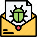 email, envelope, letter, mail, virus