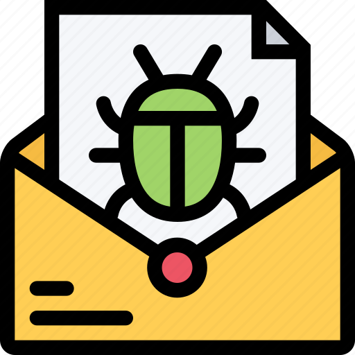Email, envelope, letter, mail, virus icon - Download on Iconfinder