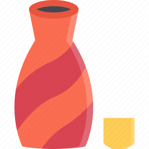 Sake, drink, bottle, mug icon - Download on Iconfinder