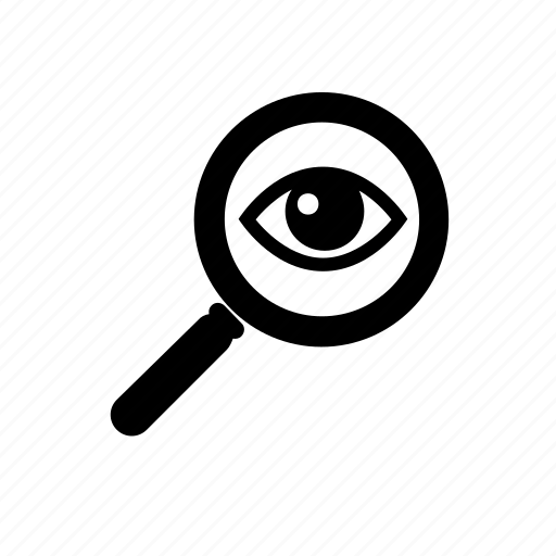 Detective, eye, inspect, investigate, look, magnifying glass, private eye icon - Download on Iconfinder