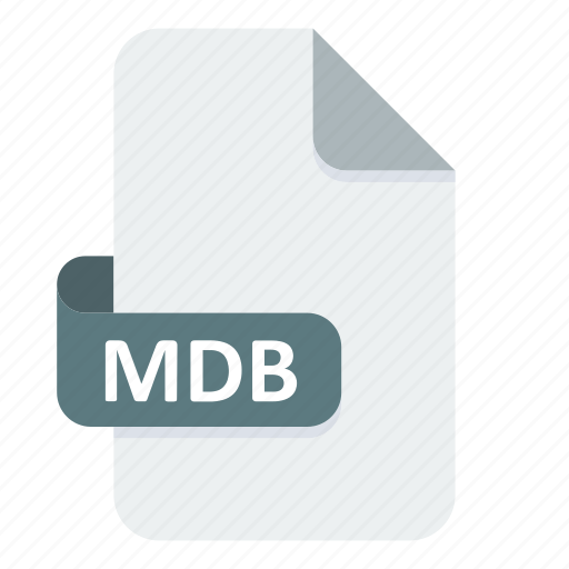 Extension, format, mdb, file, document icon - Download on Iconfinder