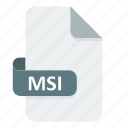 extension, format, msi, file, document