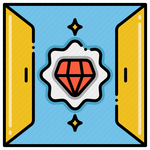 Opportunity, diamond, door, rich icon - Download on Iconfinder
