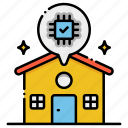 smart, house, building, property