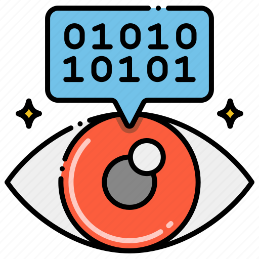 Vision, eye, view, binary icon - Download on Iconfinder