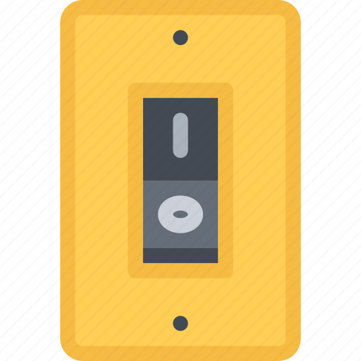 Light switch, switch, light, electric, electricity, socket, electric switch icon - Download on Iconfinder