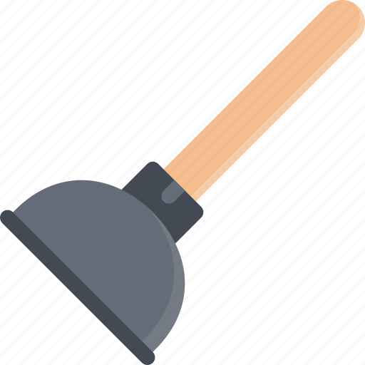Plunger, tool, cleaning, bathroom, toilet, brush, clean icon - Download on Iconfinder