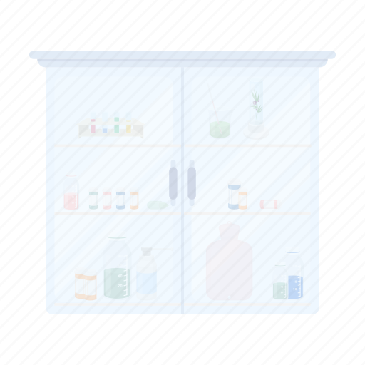 Cabinet, equipment, medicine, medicines, rack, science, tools icon - Download on Iconfinder