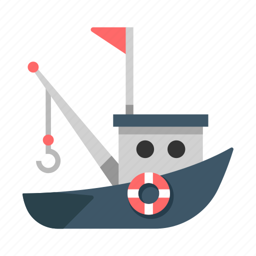 Boat, fisherman, fishery, fishing, sailing, ship, transportation icon - Download on Iconfinder