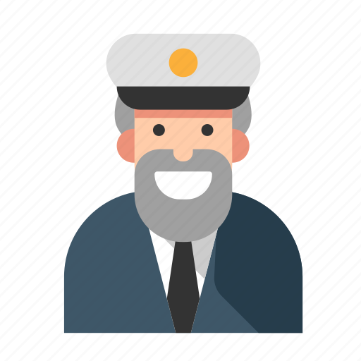 Beard, captain, cruise, sailor, sea, seafarer, seaman icon - Download on Iconfinder