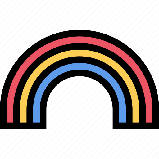 After rain, rainbow, weather icon - Download on Iconfinder