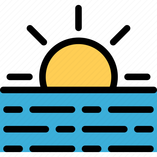 Sea, sun, sunrise, sunset icon - Download on Iconfinder