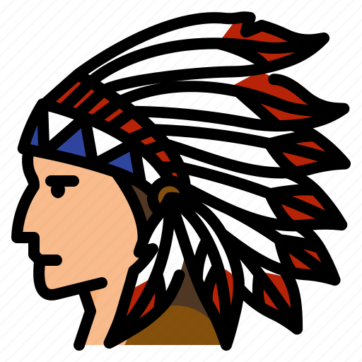 Chief, western, man, avatar, tribe, navajo, native american icon - Download on Iconfinder