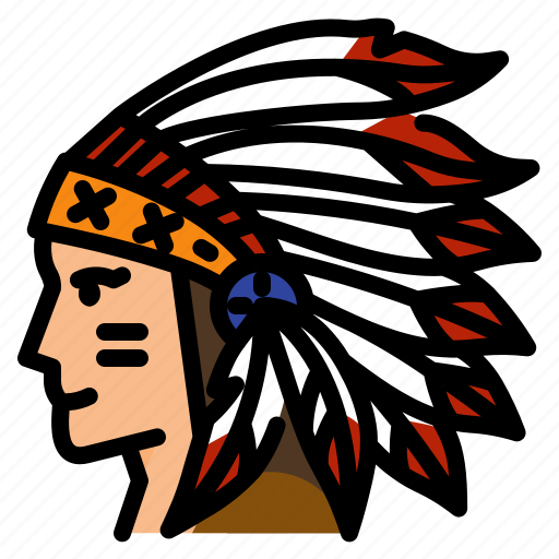 Western, woman, avatar, tribe, native american, red indian, wild west icon - Download on Iconfinder
