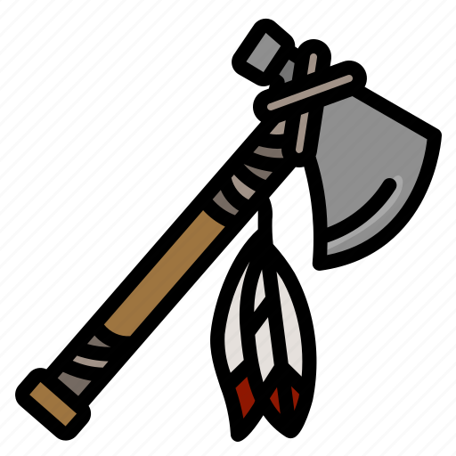 Tomahawk, axe, weapon, ancient, native american, red indian axe, peace pipe icon - Download on Iconfinder