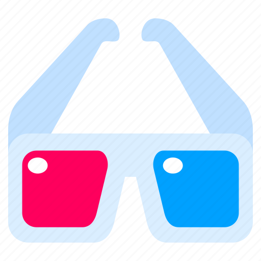 3d, glasses, film, movie, entertainment icon - Download on Iconfinder
