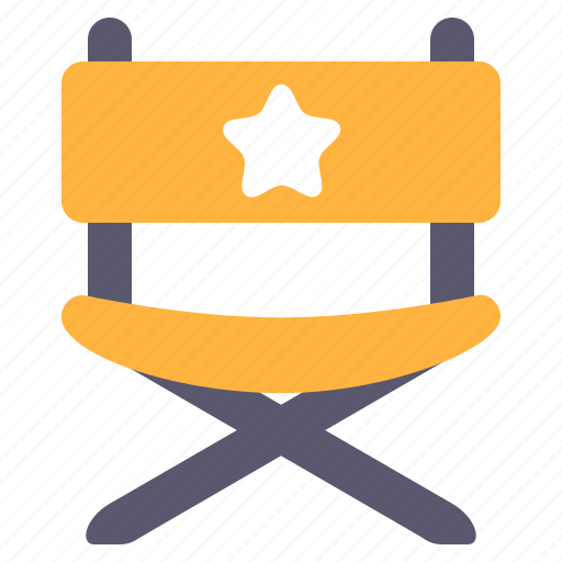 Director, chair, entertaiment, film icon - Download on Iconfinder