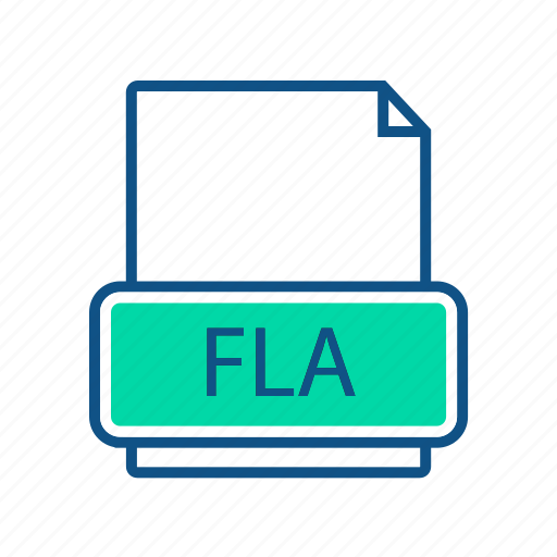 Extension, file, fla, flash, format, mime type icon - Download on Iconfinder