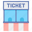 carnival, counter, ticket 