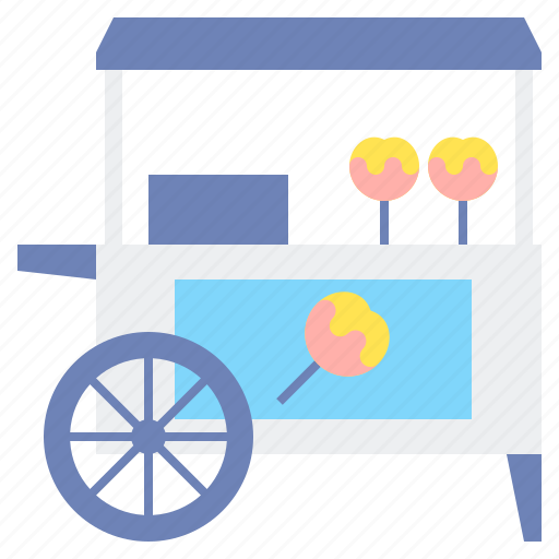 Apple, cart, stall, toffee icon - Download on Iconfinder