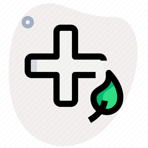 Herbal, add, health, plus icon - Download on Iconfinder