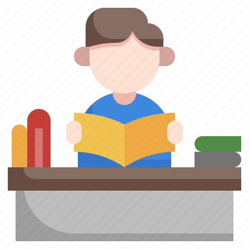 Reading, student, study, book, blended, learning icon - Download on Iconfinder