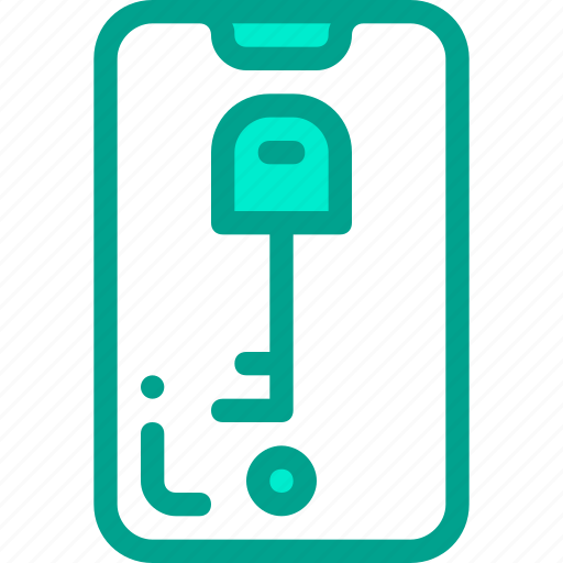 Key, lock, mobile, security icon - Download on Iconfinder
