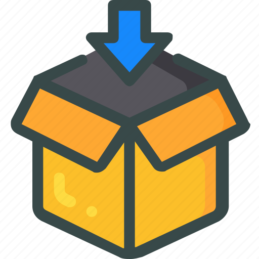 Box, down, logistic, package icon - Download on Iconfinder