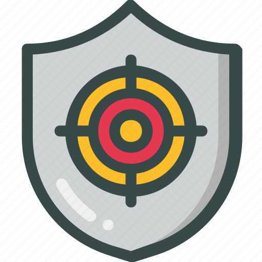 Protection, security, shield, target icon - Download on Iconfinder