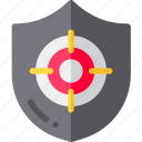protection, security, shield, target