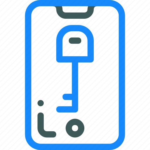 Key, lock, mobile, security icon - Download on Iconfinder