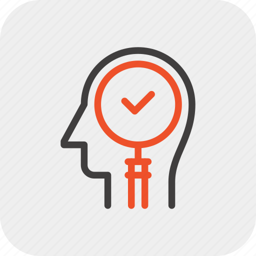 Head, human, magnifier, mind, search, solution, thinking icon - Download on Iconfinder
