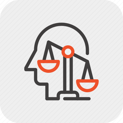 Balance, decision, head, human, mind, scales, thinking icon - Download on Iconfinder